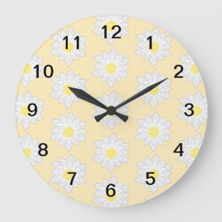 Grande Horloge Ronde Pastel Water Lys.
