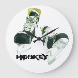 Grande Horloge Ronde Patins d'hockey