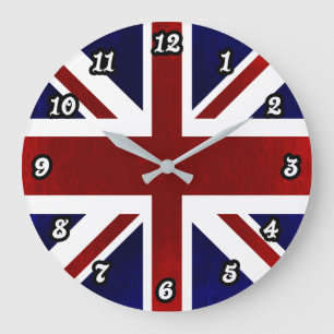 Grande Horloge Ronde Patriotique, Union Jack, Grande-Bretagne, Drapeau