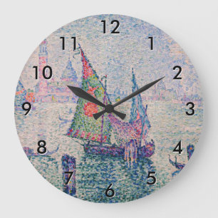 Grande Horloge Ronde Paul Signac - La voile verte