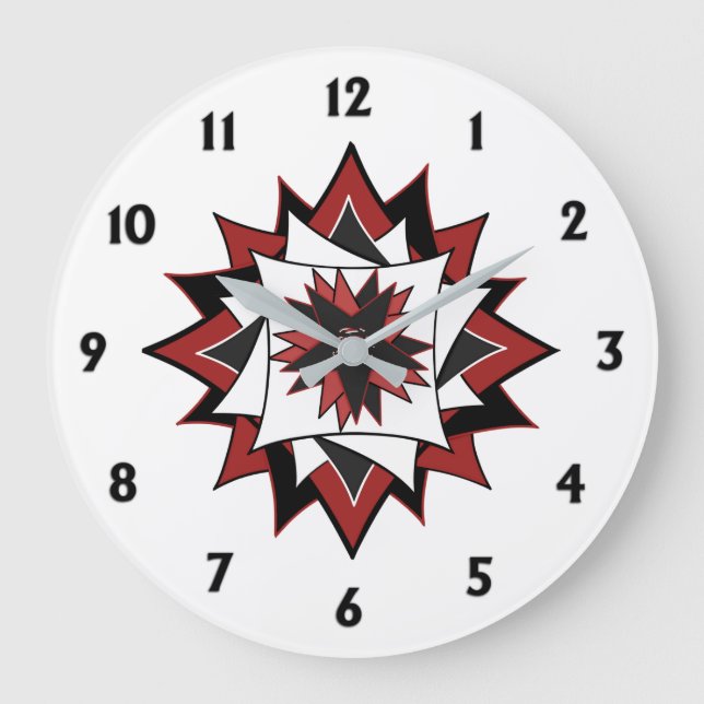 Grande Horloge Ronde Pays étoile blanche (Recto)
