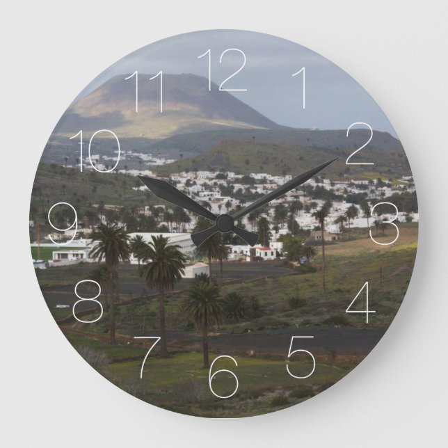 Grande Horloge Ronde Paysage de Lanzarote (Recto)