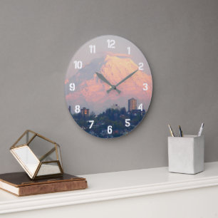 Grande Horloge Ronde Paysage du Mont Rainier Alpenglow