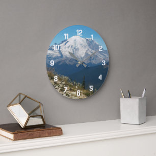 Grande Horloge Ronde Paysage majestueux du mont Rainier