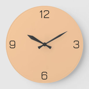 Grande Horloge Ronde Peach FBC896 Color with Add Your Name Option