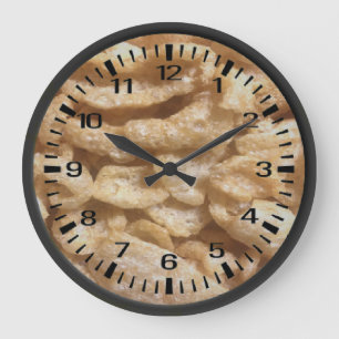 Grande Horloge Ronde Peau de porc