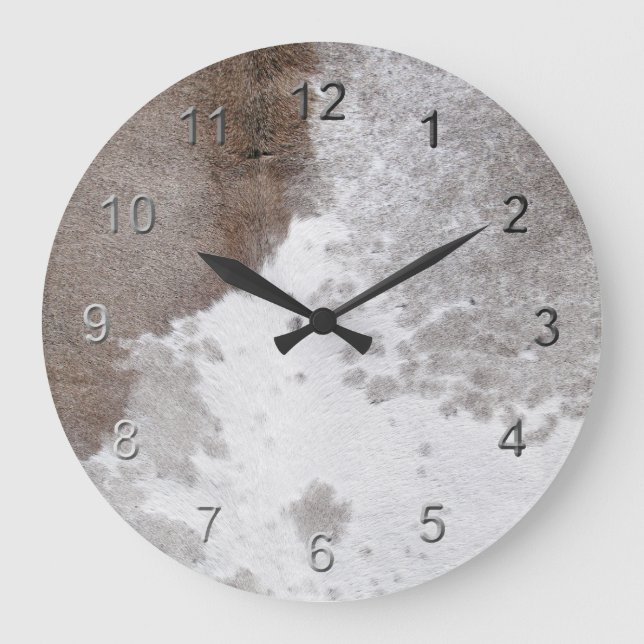 Grande Horloge Ronde Peau de vache (Recto)