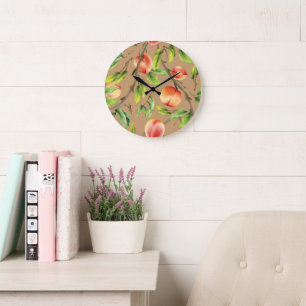 Grande Horloge Ronde Pêche sur l'arbre