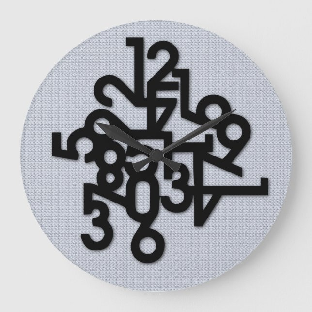 Grande Horloge Ronde Pêle-mêle de nombre (Recto)