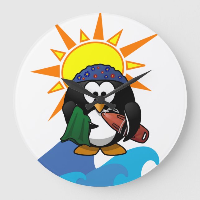 Grande Horloge Ronde Penguin Clock (Recto)