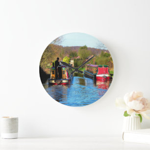 Grande Horloge Ronde Péniches étroites
