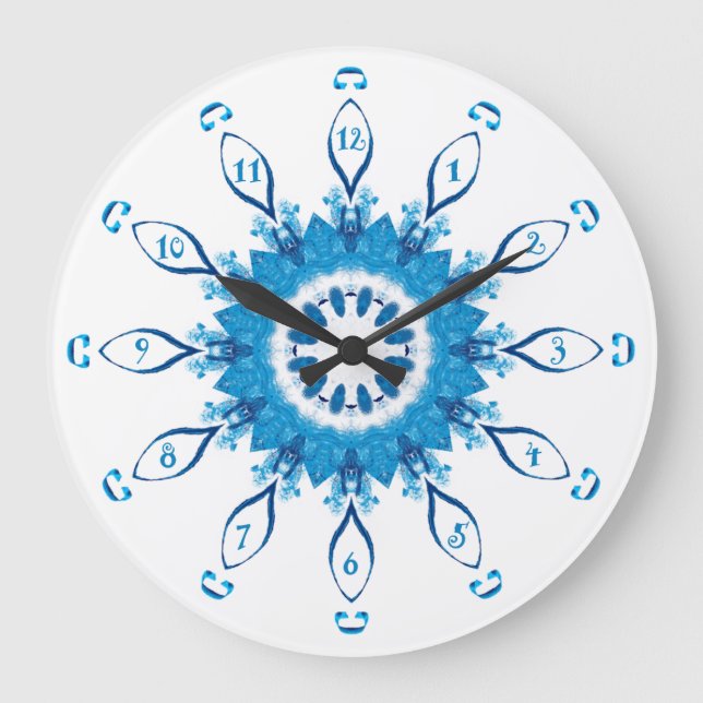 Grande Horloge Ronde Pennsylvanie bleue (Recto)