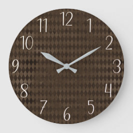 Grande Horloge Ronde Pépinière gothique Arlequin noir