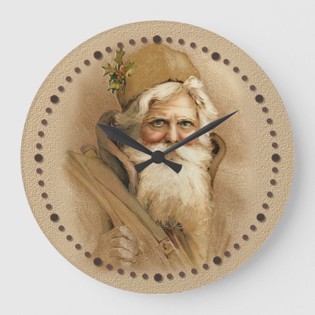 Grande Horloge Ronde Père Noël 2 (Recto)