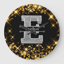 Personnalisé E Premier Monogramme D'Argent Votre N