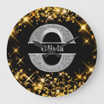 Personnalisé O Monogramme initial d'argent Votre n