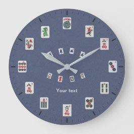 Grande Horloge Ronde Personnaliser la conception des tuiles MahJong sur