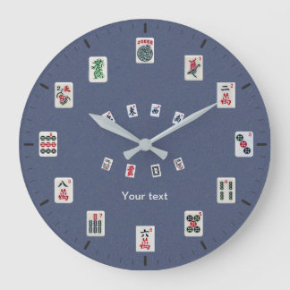 Grande Horloge Ronde Personnaliser la conception des tuiles MahJong sur
