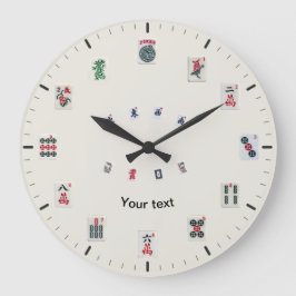 Grande Horloge Ronde Personnaliser la conception des tuiles MahJongg