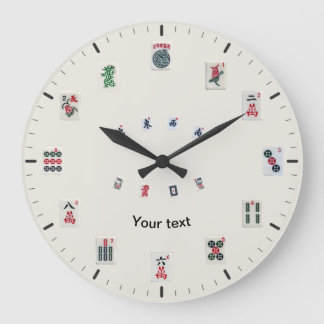 Grande Horloge Ronde Personnaliser la conception des tuiles MahJongg