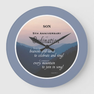 Grande Horloge Ronde Personnaliser, Ordination du 5e anniversaire