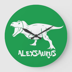 Grande Horloge Ronde Personnalité du Dinosaur Large Clock
