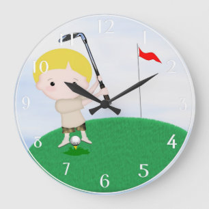 Grande Horloge Ronde Personnalité du Golfe Wall Clock