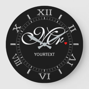 Grande Horloge Ronde Personnalized