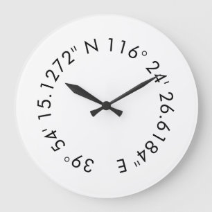 Grande Horloge Ronde Personnalized GPS clock