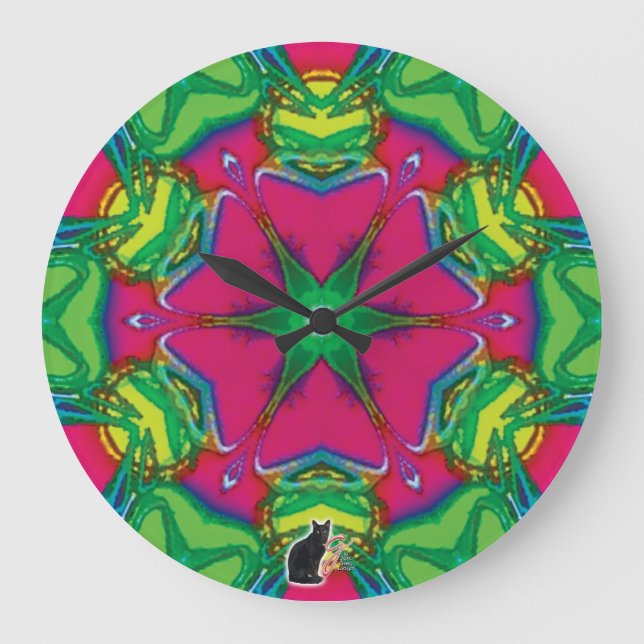 Grande Horloge Ronde Petals Kaleidoscope (Recto)
