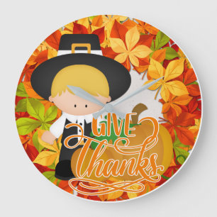 Grande Horloge Ronde Petit Pilgrim Boy - Donnez Merci