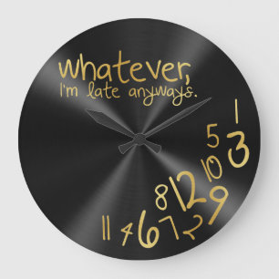 Grande Horloge Ronde Peu importe