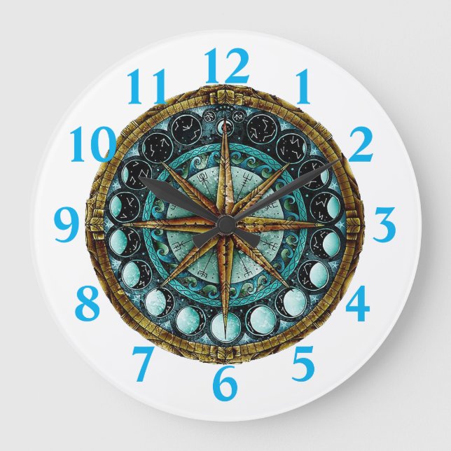 Grande Horloge Ronde Phases de lune (Recto)