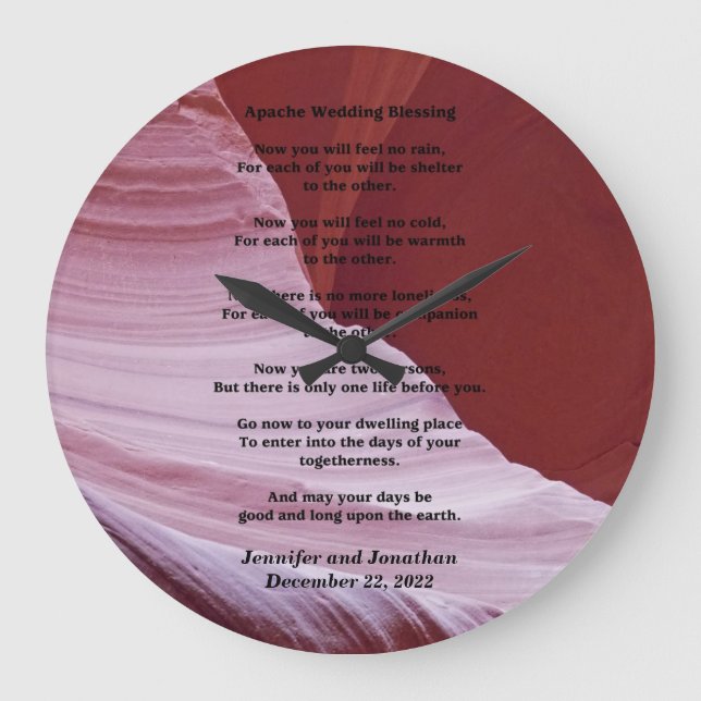 Grande Horloge Ronde Photo de Clock Custom (Recto)