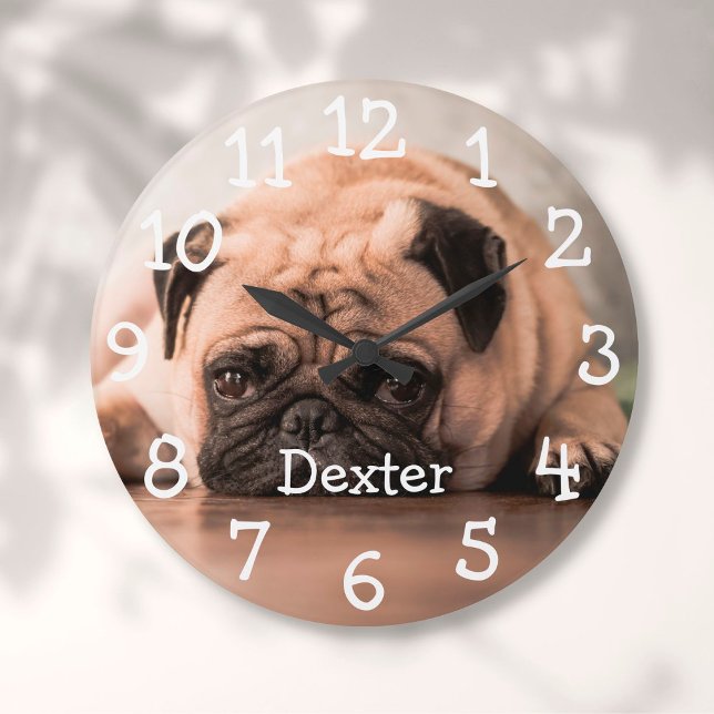 Grande Horloge Ronde Photo de compagnie personnalisé (Créateur téléchargé)