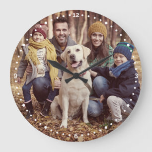 Grande Horloge Ronde Photo de Custom Family