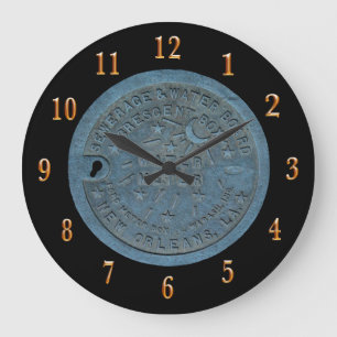 Grande Horloge Ronde Photo de mètre d'eau de la Nouvelle-Orléans