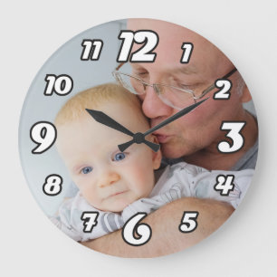 Grande Horloge Ronde Photo personnelle de Large Clock