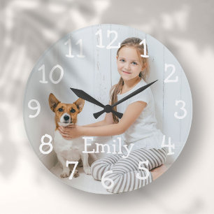 Grande Horloge Ronde Photographie personnalisée