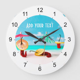 Grande Horloge Ronde Piment De La Mer