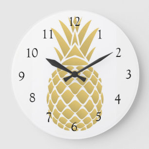 Grande Horloge Ronde Pineapple Wall Clock