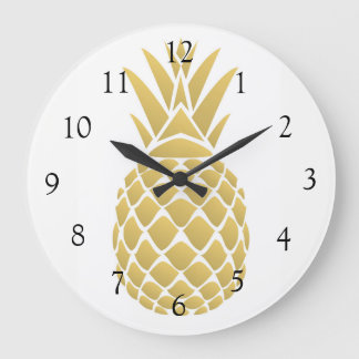 Grande Horloge Ronde Pineapple Wall Clock