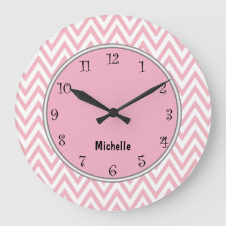 Grande Horloge Ronde Pink Girly Clocks