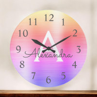 Pink Purple Metallic Monogram Nom & Initiation