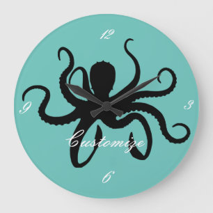 Grande Horloge Ronde Pipe Silhouette Thunder_Cove