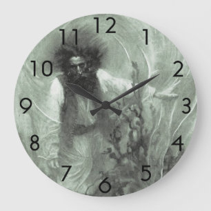 Grande Horloge Ronde Pirates de légende, Capitaine Goldsack par Howard 