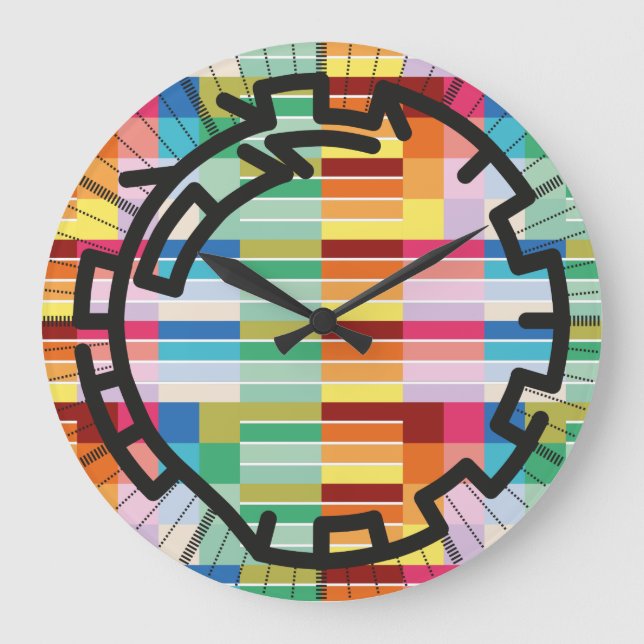 Grande Horloge Ronde PIXELAT chained numbers by masanser (Recto)