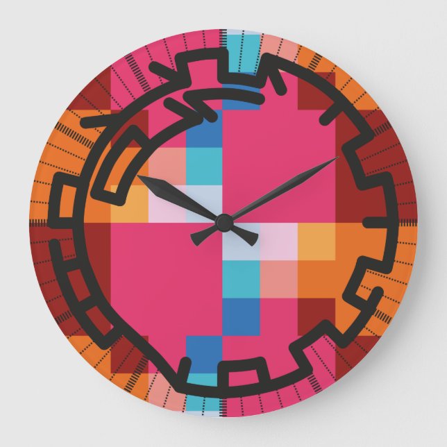 Grande Horloge Ronde PIXELAT chained numbers by masanser (Recto)