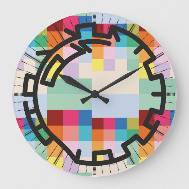 Grande Horloge Ronde PIXELAT chained numbers by masanser (Recto)