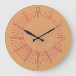 Grande Horloge Ronde Pixelat Displaced Circles by masanser